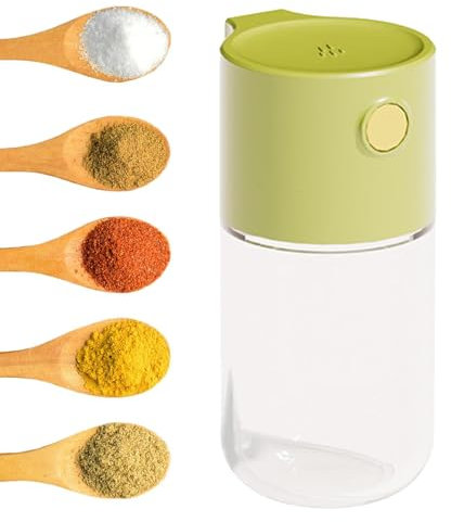 laxreheye Saliera in vetro, Dispenser di sale - Bottiglia di vetro saliera e pepe Shaker per condimenti in vetro trasparente per cucina, campeggio, cucina all'aperto, barbecue