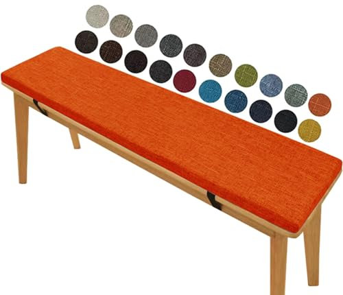 Bequemes Bankkissen, 170 x 50 cm, 5 cm dick, waschbar und abnehmbar, Bank-Sitzkissen für den Innen- und Außenbereich, perfekt für Couch und Fensterbank, Farbe 13