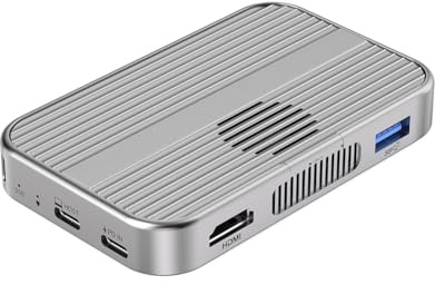 Huudngeje 4K60Hz Magnetico M. 2 NVME SSD RECOLICE USB C Docking Station da 10 Gbps Ventola di Raffreddamento SD/TF PD 100W