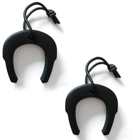 2 Stück Türstopper Klinke, Klemmschutz für Türen, Klemmschutz Tür, Fensterstopper Babys, Kinder, Tiere Sicherheit Fingerklemmschutz Schwarz (Schwarz)