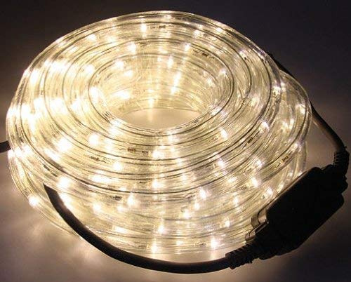 Spetebo LED Lichtschlauch warmweiß 12 Meter Ø 12 mm IP44 Innen Außen | Flexible LED Lichterkette als Dekobeleuchtung für Weihnachten, Partys, Feiern und Alltag geeignet