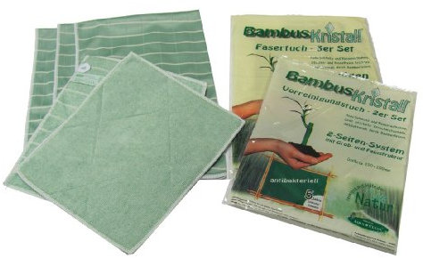 Aqua Clean Bambus Tücher 5er Set | Bambus Kristall Vorreinigungstücher