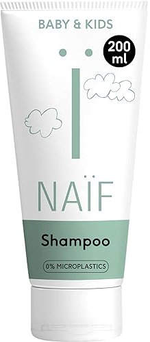 Naïf - Pflegeshampoo für Baby & Kinder - Natürlichen Inhaltsstoffen, wie Baumwollsamenöl - 0% SLES - Ohne Mikroplastik, Mineralöle und Parabene -200 ml