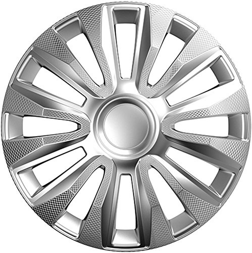 ZentimeX Z778372 Radkappen Radzierblenden universal 13 Zoll Silver