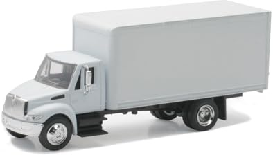 NewRay International 4200 White Box Truck (Diecast Metal Cab, High Impact Plastic Balance, 1/43 Scale, 8.25 x 2.25 x 3.25 inches, Teen+)