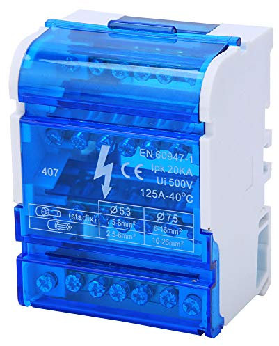 Módulo de bloques de terminales de tamaño pequeño, bloques de regletas de terminales, corriente de resistencia máxima 100A Diseño de energía profesional para PLC electricis