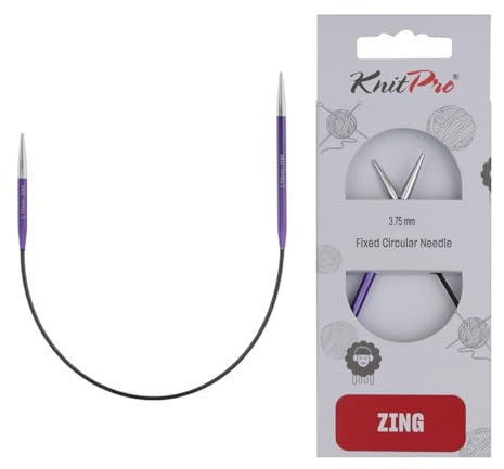 KnitPro Zing Asymmetrische Rundnadeln 10 (25cm) | 3.75mm