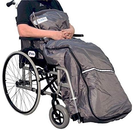 FabaCare Schlupfsack für Rollstuhl- und Scooterfahrer Kangaroo, Large, Thermo-Kniedecke, Rollstuhldecke, Beinschutzdecke