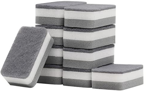 SyiXute 10 Pcs Magic Eraser Sponge,Chemical-Free Magic Sponges,Extra Thick Melamine Sponges in Bulk for All Surface – Bathroom,Kitchen,Wall Cleane