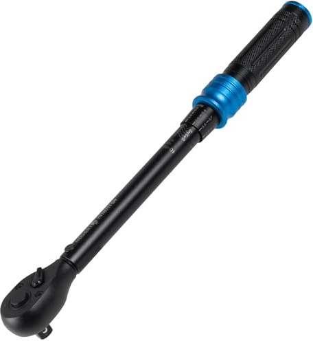 Högert Technik - Clé dynamométrique 3/8″ I 10-60Nm I avec mécanisme à cliquet I en acier allié I HT1W711