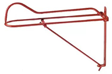 Tosoni Selleria, Klappbarer Sattelhalter für Westernsättel, Sattelhalter aus widerstandsfähigem Material, ideal für den Stall, um den Sattel vor Stößen, Schmutz und Kratzern zu schützen (Rot)