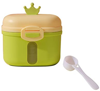 Uposao Milchpulver Portionierer, Tragbarer Baby Milchpulverspender Milchpulver Aufbewahrungsbehälter Container Milchpulver Dose Milchpulver Spender Unterwegs für Reisen, mit Schaber und Löffel