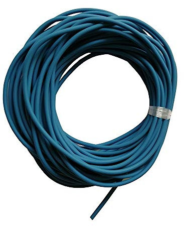 DUERDU 10 Meter Durchmesser 2mm / 2,2 mm / 2,5 mm / 3mm / 3,5mm einfach traditionelles massives elastisches Gummi-Seil gebundene Angelschnur // 27 (Color : Blue 2mm), 00001