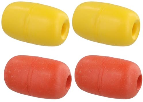 4 PCS Deep Water Floats, Crab Trap Floats, 4.3” x 2.8” Oval Water Floats, Fishing Marker Buoys, Kayak Stabilizers, Marine Rope Floats for Fishing Locating, Anchor Lines, Swimming Pools