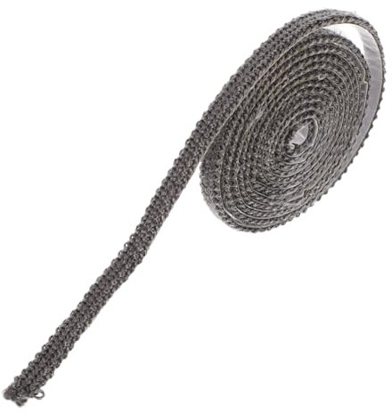 BESPORTBLE Cinta De Junta Plana Para Estufa De Leña Autoadhesiva Fibra De Vidrio Alta Resistencia Repuesto Para Estufa De Pellets 2 m