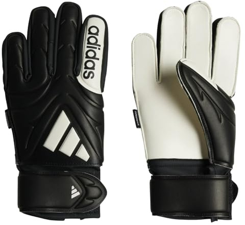 adidas Unisex Kids COPA Goalkeeper Gloves Match FINGERSAVE JUNIOR, Black/White, 3.5