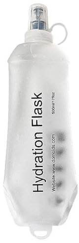Bouteilles de course Soft Flask, Bouteilles d'eau douce - Gourde hydratante en TPU souple, gourde flexible pour usage alimentaire - Sac d'eau de randonnée étanche, bouteille d