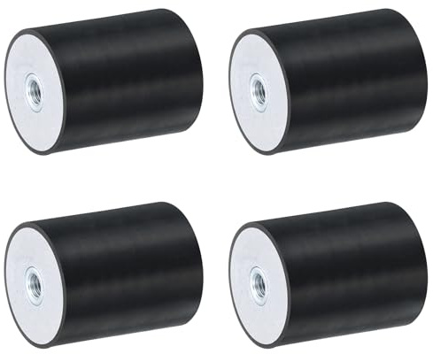 QUARKZMAN M8 Gewindebuchsen aus Gummi 40 x 50mm Schwingungsisolatoren | Ersetzt Antivibrationspads Flacher Silentblock Basisblock
