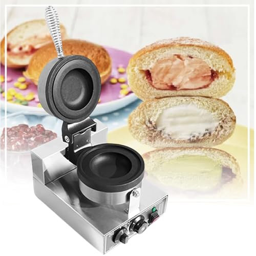 Macchina per hamburger, pressa elettrica per hamburger, waffle elettrico commerciale per hamburger, macchina per la cottura della pressa per hamburger, macchina per waffle per hamburger da 1