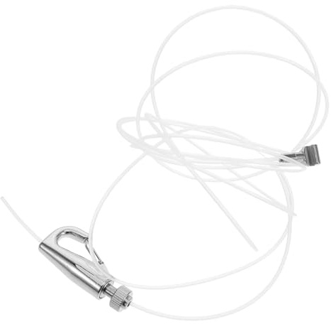 Angoily Ring Picture Hanging Hooks Wall Hooks for Hanging Photo Rail Kit Wire Rope Hanger Display Hanger