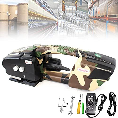 HUIBBGO Kit de cerclage électrique, cercleuse électrique, cercleuse à souder Portable, cercleuse Automatique alimentée par Batterie 3000 mAh, pour Pet/PP, 1 Batterie