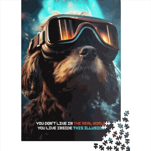 Dog Gaming Puzzles 1000 Teile Schwer Puzzle Spielzeug Lernspiel Impossible Herausforderungsspielzeug Für Erwachsene Und Kinder Ab 12 Jahren 1000pcs (38x26cm)