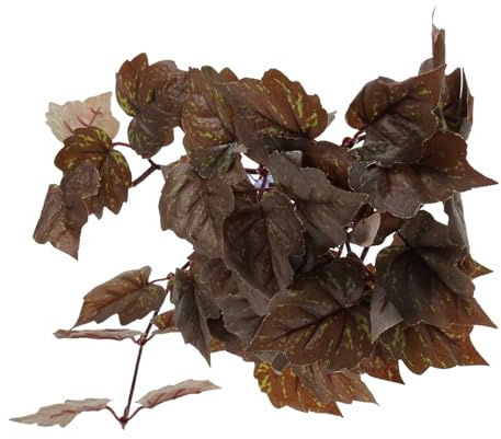 Kichvoe Plante Suspendue Artificielle pour Terrarium Reptile avec Ventouse Décor Naturel pour Habitat et Sécurisée pour Aquarium Intérieur