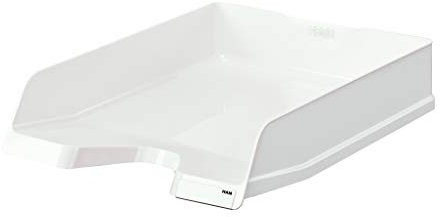 HAN Briefablage Viva, 5 STÜCK, stilvolle Elegante Design-Briefablage in Premium-Qualität. DINA4/C4, mit Beschriftungsclips, 10275-12, weiß,