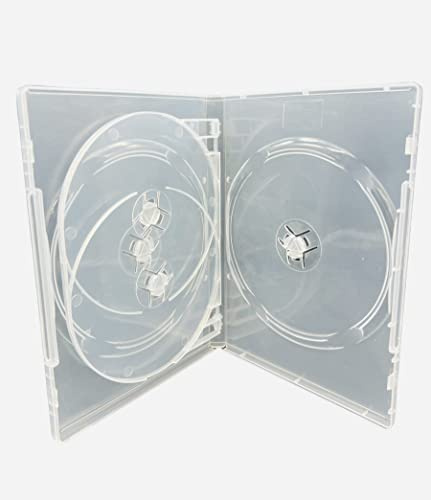Dragon Trading Lot de 5 boîtiers transparents pour DVD/CD/Blu-ray Tranche 14 mm