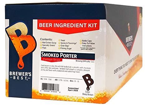 Brewer's Best - 1033 - Home Brew Beer Ingredient Kit (5 gallon), (Smoked Porter) Brown