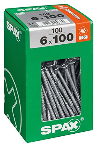 ABC SPAX T-Star Plus - Die Universalschraube | 6,0x110MM | VE: 100 STCK | Senkkopf, SPAX T-STAR plus, Verzinkt gelb