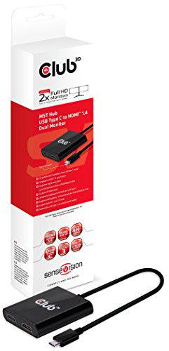 Club3D CSV-1546 USB-C to HDMI Multi-Monitor Splitter - 2-Port MST Hub