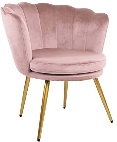 Genesis Sessel, Metall, Silberrosa, 62 x 70 x 76 cm