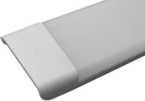 Vetrineinrete® Plafoniera led slim sottopensile tubo neon 40 watt 90 cm per soffitto mensole ripiani luce fredda 6500k naturale 4000k calda 3000k (Luce Fredda 6500k)