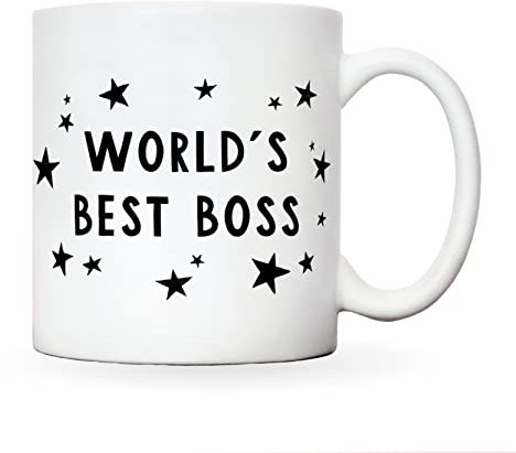 Worlds best boss mug | white stars and text boss lady mug | greatest boss man mug | secret santa gifts christmas xmas retirement leaving gift boss gifts