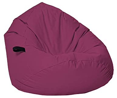 Momiralland Sitzsack Tropfenform Kastanie - für Kinder & Erwachsene – Indoor wie Outdoor da er Wasserfest ist– füllung EPS Perlen. (Weinrot, XL - Durchmesser 77 cm für Kinder)