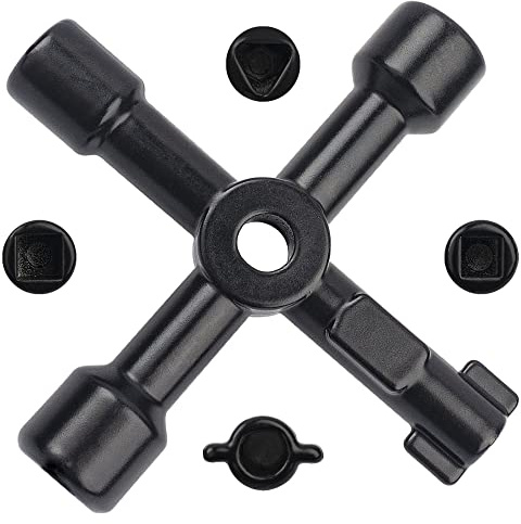 Omoojee 4-in-1 Heavy Duty Utility Key, Gas Meter Box Key, Electric Box Key, Gas Box Key, Radiator Key