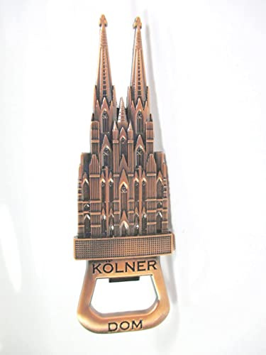 Köln Cologne Dom Metall Flaschenöffner Magnet 12,5 cm Souvenir Germany red
