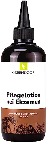 GREENDOOR Pflegelotion bei Ekzemen für Pferde Hunde Katzen 250ml, schützt vor Bakterienbefall und mikrobiellem Befall