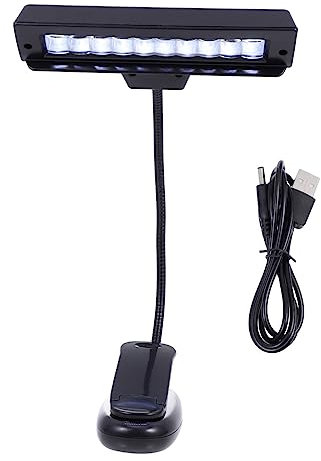 SAFIGLE Kreative Led Musiknotenlicht Akku Leselampe Mit Verstellbarem Clip Für Klavier Tisch Schlafzimmer