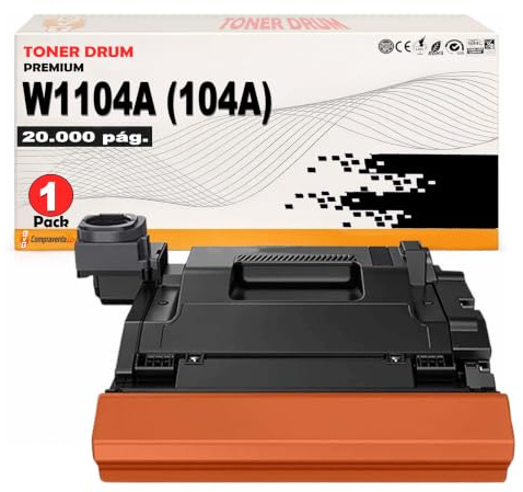 CVT - W1104A Negro Tambor de Imagen 104A (Drum) Compatible con Impresora HP Neverstop 1000, MFP 1200