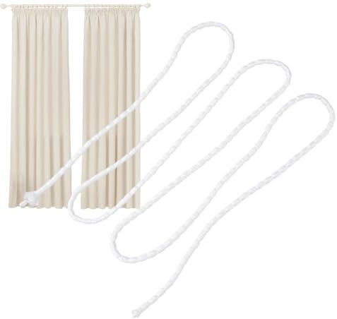 Cinta de plomo para cortinas, cinta de cortina con peso para cortinas - Cortinas para colgar, alambre de plomo, 33 pies telas y cortinas, cordones de cortina con peso de plomo, cortinas ligeras