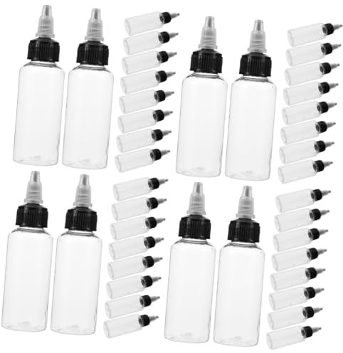 minkissy 40 Pièces Bouteille De Solvant Bouteille De Peinture À L'Aérographe s De Peinture Louche Conteneur De e À L'Huile Portion De Palette D'Huile
