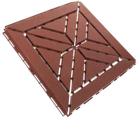 Angoily Baldosas De Deck Interlocking De Plástico para Patio Exterior Suelo De Jardín Instalación Resistente Al Diseño Natural para y