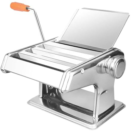 Máquina para hacer pasta casera, prensa manual de fideos con 6 ajustes de grosor para una pasta fresca perfecta, ideal para cocina familiar y cocina italiana