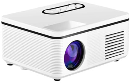 jojofuny Miniproyector Portátil USB Proyector Led para Reproductor Multimedia para Cine Casa y Uso