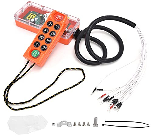 YUMILI Wireless Crane Remote Control, Industrial Electric Lift Hoist Radio Switch H23C++ with 400 Channels 100 Meters Control for Construction Warehouses Factories