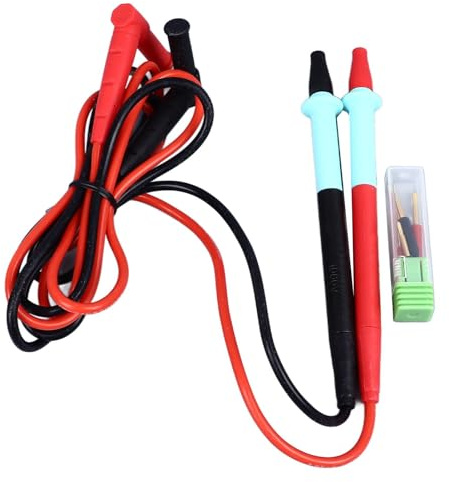 KIMISS Multimeter Probe Kit - Digital Test Pen with Thin Pointed Copper Needle Tips, 20A Current, 100CM Length for Electrical Testing, Compatible with Most Multimeters