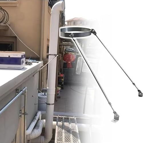 Chimney Pipe Support Bracket, Adjustable Chimney Roof, Stability Heavy-Duty Pipe Brackets for Roof/Wall/Floor/Outdoor(Dia- 200mm(7.9))