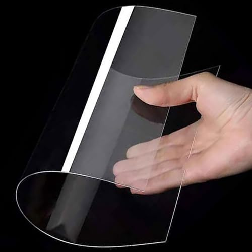 A3 PET-film, 420 mm x 300 Transparent, flexibel plastfolie for hantverk, tavelramar, skyltblanka, gör-det-själv-displayprojekt, utskrift(0.5mm 2 Pieces)
